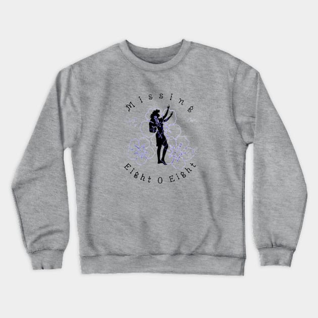 Missing 808 - Female Hula Dancer Crewneck Sweatshirt by Mikhou Designs